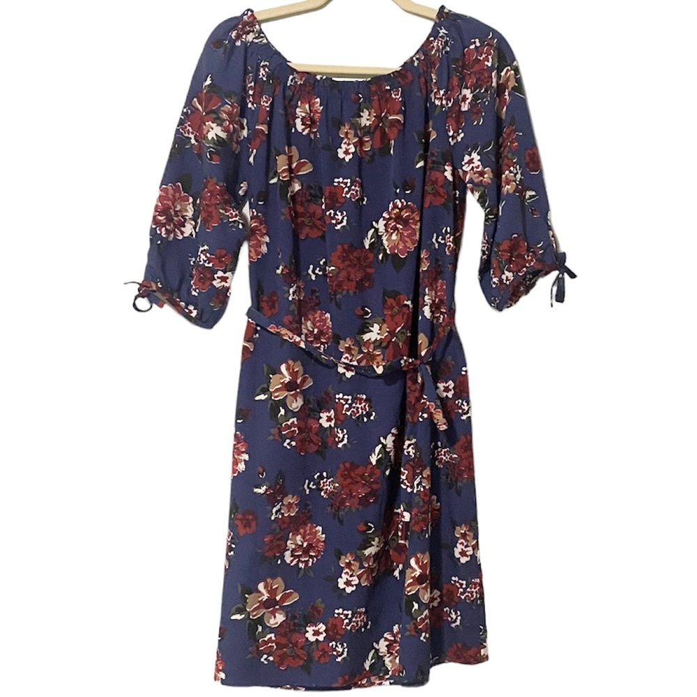 Women’s Floral Off the Shoulder Mini Dress Size Medium Speed Control New York